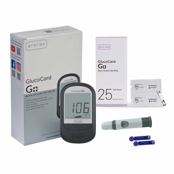 Arkray G+ Blood Glucose Monitor Meter With 25 Individually Packed Strips