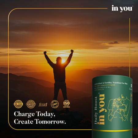 Daily Boost In You-Male Fertility Supplement For Men |Enhances Sperm Health | Count & Motility|Coq10
