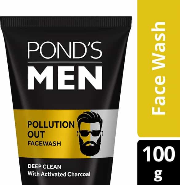 Pond's Men Pollution Out Activated Charcoal Deep Clean Facewash - 100 G