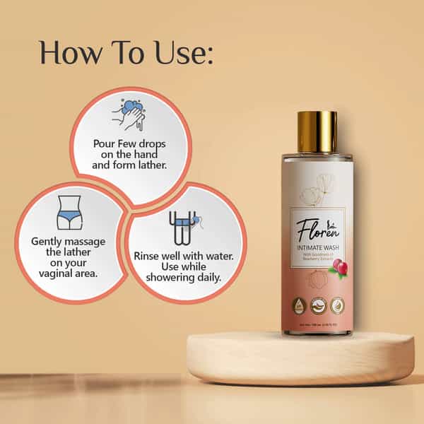 Floren Intimate Hygiene Wash (100Ml) & Intimate Oil (50Ml) Combo For Women Prevents Itching( 100Ml)