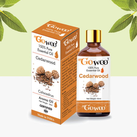 Go Woo 100% Pure Cedarwood Oil Virgin & Undiluted 50 Ml
