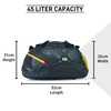 Muscleblaze Training Bag With Shoe Compartment | Gym Bag | Camo Navy | 45 L