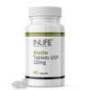 Inlife Biotin 10000Mcg Tablets Vitamin B7 For Hair Growth Supplement - 60 Tablets For Men And Women