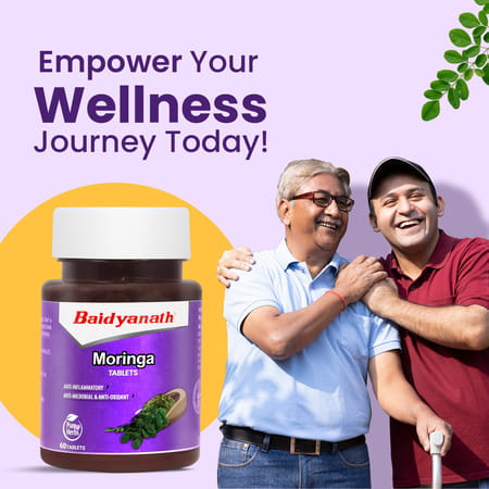 Baidyanath Moringa Tablets 60 Tablets (Pack Of 1) - For Overall Health And Wellness (60 Tablets)