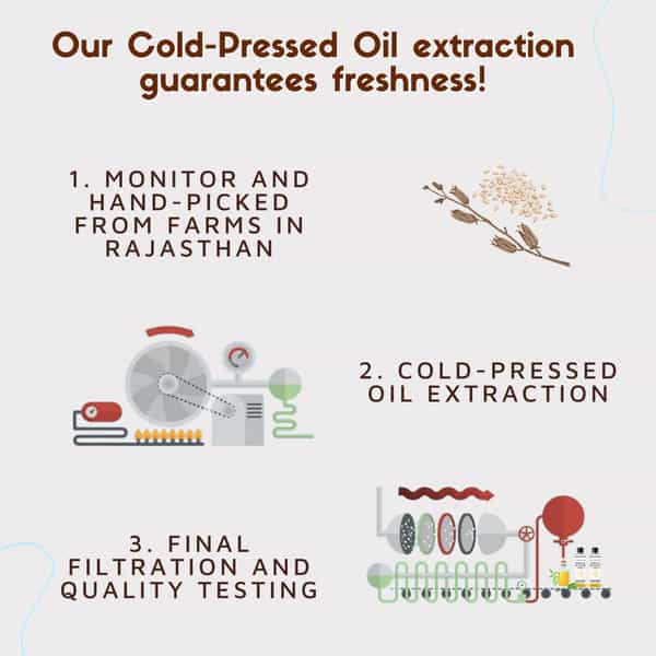 Coco Crush Cold Pressed White Sesame Oil - 100Ml