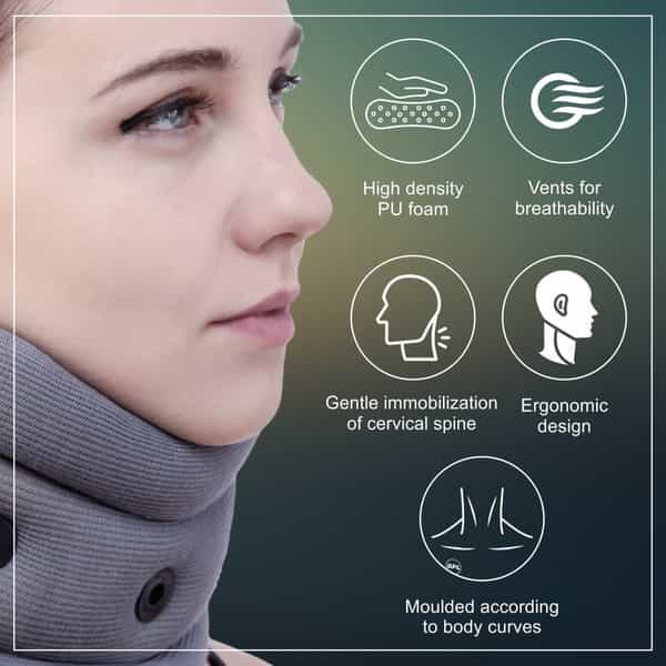 Bpl Orthocare Soft Cervical Collar Grey - Xl - 1Pc