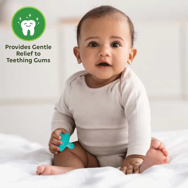 Luvlap Baby Soother Cum Pacifier 100% Food Grade Silicone 3 Months+ Green Pack Of 2