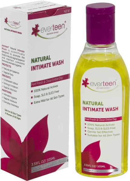 Everteen Natural Intimate Wash For Feminine Hygiene In Women - 1 Pack- 105Ml