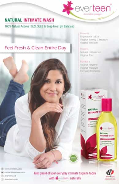 Everteen Natural Intimate Wash For Feminine Hygiene In Women - 1 Pack- 105Ml