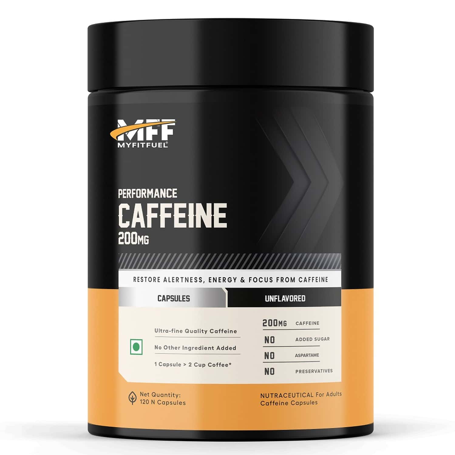 Myfitfuel Performance Caffeine | (200mg) | 120 Capsules