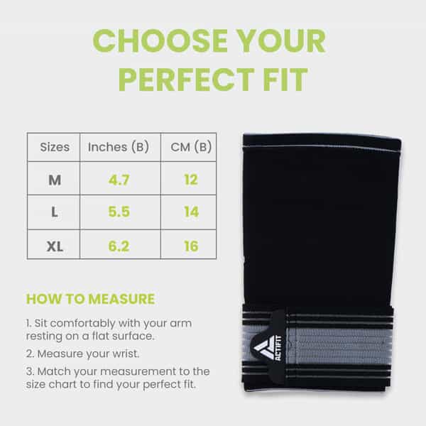 Actifit Elbow Support With Adjustable Band - Compression Brace For Pain Relief Sports Gym - Size Xl