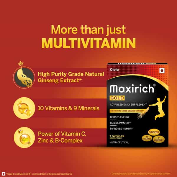 Maxirich Gold Advanced Daily Supplement (7 Capsules)