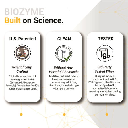 Muscleblaze Biozyme Gold Whey (Choco Hazelnut | 5x35g) | Monk Fruit Sweetened