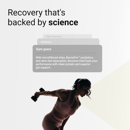 Muscleblaze Biozyme Gold Whey (Choco Hazelnut | 5x35g) | Monk Fruit Sweetened