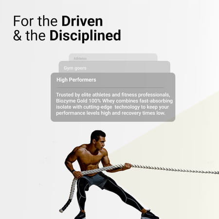 Muscleblaze Biozyme Gold Whey (Choco Hazelnut | 5x35g) | Monk Fruit Sweetened