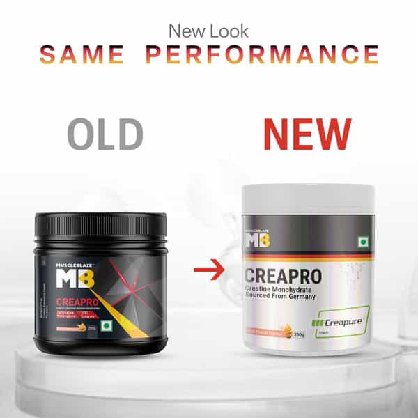 Muscleblaze Creapro Creatine Monohydrate Powder With Creapure | Fruit Punch (62 Servings | 250G)