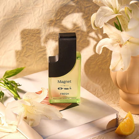 Ossa Magnet Fresh Unisex Eau De Parfum With Lemon | Patchouli | Cedarwood | Musk | Amber | 100ml