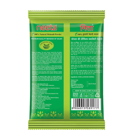 Neeta Mehendi Powder 500g | 100% Natural Henna Mehandi Powder For Hair | Hand & Feet