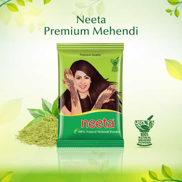 Neeta Mehendi Powder 500G | 100% Natural Henna Mehandi Powder For Hair | Hand & Feet