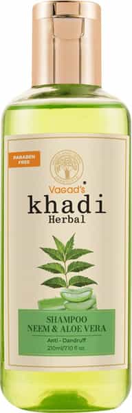 Vagad's Khadi Neem And Aloe Vera Shampoo 210Ml | Hair Nourishment | Hair Moisture