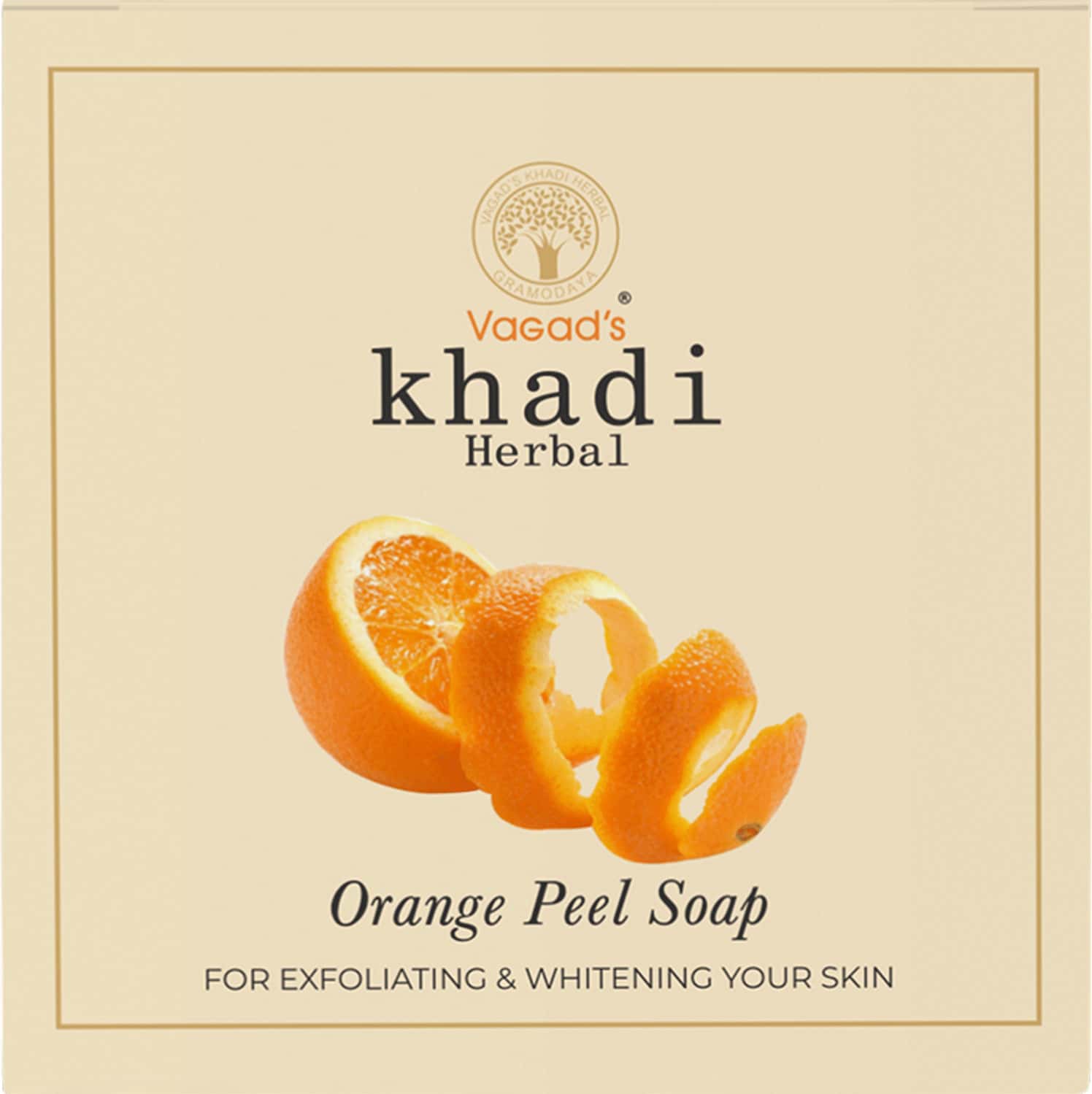 Buy VAGAD'S KHADI ORANGE PEEL SOAP 100GM NOURISHES SKIN PACK OF 3