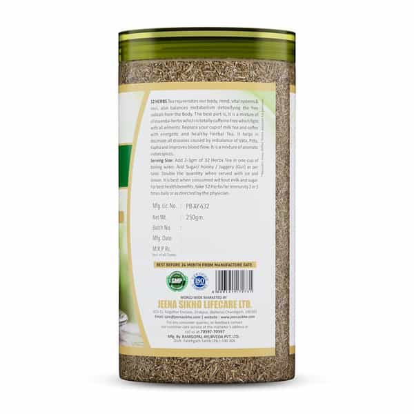 Jeena Sikho 32 Herbs Tea | For Body Detox | Weght Loss & Wellness | 250Gm