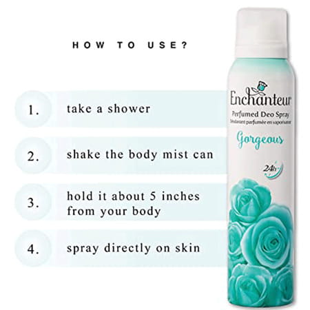 Enchanteur Gorgeous Perfumed Deo Spray For Women 150ml