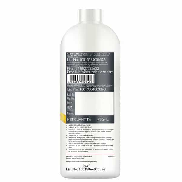 Muscleblaze Liquid L-Carnitine 450 Ml (Lemon Lime)
