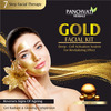 Panchvati Herbals Gold Facial Kit | Radiant & Glowing Complexion | 7 Step Facial Kit- 220Gm + 50Ml