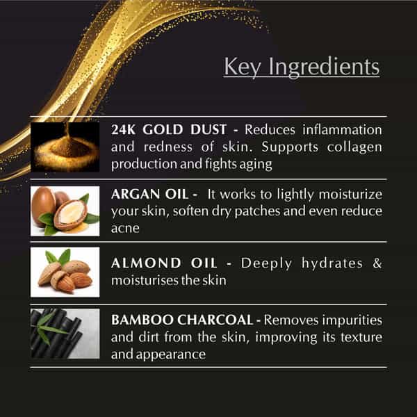 Panchvati Herbals Gold Facial Kit | Radiant & Glowing Complexion | 7 Step Facial Kit- 220Gm + 50Ml