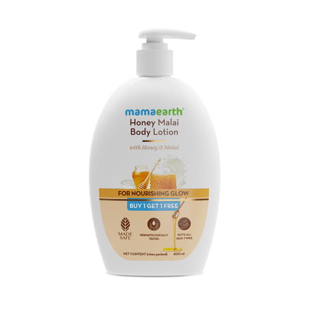 Mamaearth Honey Malai Buy 1 Get 1 Free Body Lotion 400 Ml