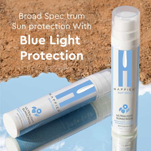 Happier Ultralight Sunscreen Gel Spf 50 Pa++++| Lightweight | Non-Greasy | Fast Absorbing
