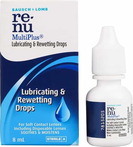 Bausch & Lomb Renu Multiplus Eye Drop Bottle Of 8 Ml