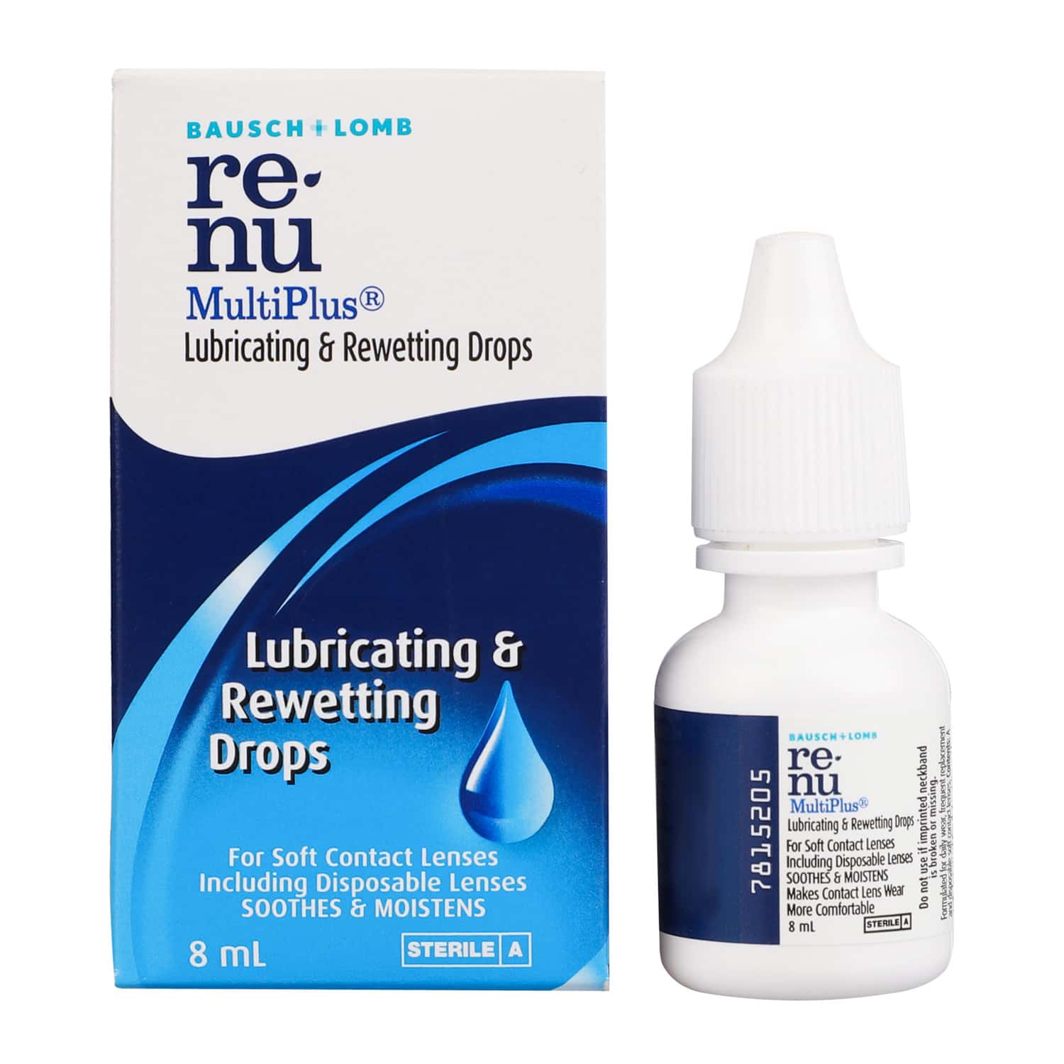 Buy Bausch & Lomb Renu Multiplus Eye Drop Bottle Of 8 Ml Online at Flat