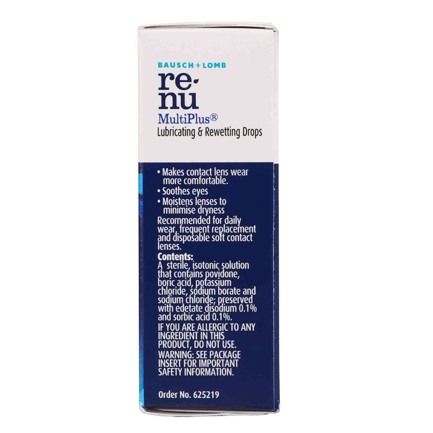 Buy Bausch & Lomb Renu Multiplus Lubricating & Rewetting Eye Drop 8ml