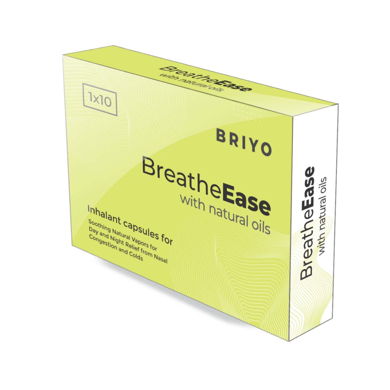 Briyo Breatheease | Experiencing Trouble-free Breathing During Common Cold - 10 Inhalant Capsules