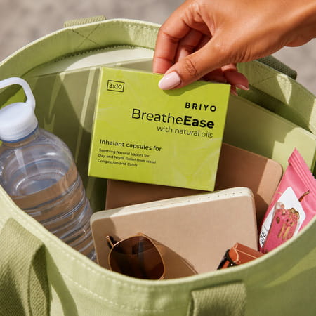 Briyo Breatheease | Experiencing Trouble-Free Breathing During Common Cold - 10 Inhalant Capsules