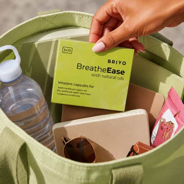 Briyo Breatheease | Experiencing Trouble-Free Breathing During Common Cold - 10 Inhalant Capsules