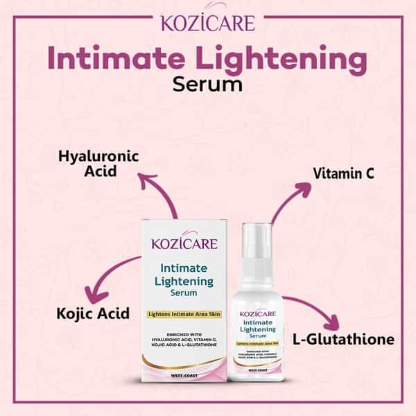 Kozicare Intimate Lightening Serum For Lighten Intimate Area Skin - 30Ml