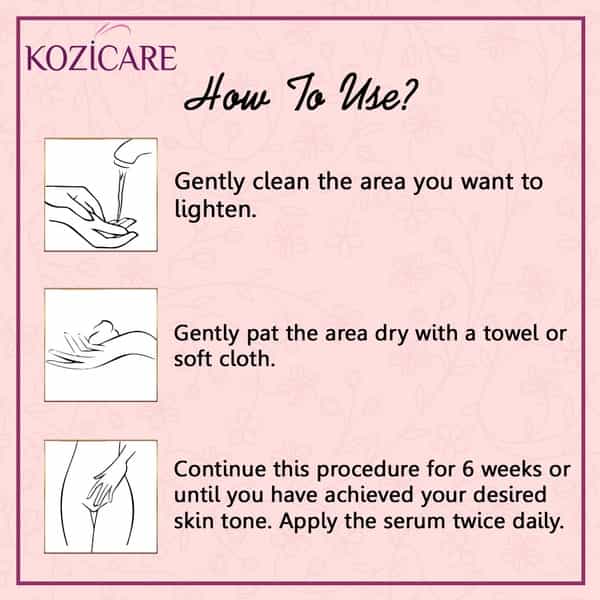Kozicare Intimate Lightening Serum For Lighten Intimate Area Skin - 30Ml