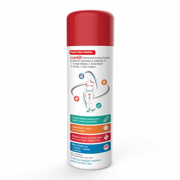Candid Dusting Powder | Expert Skin Solution | Bottle | 60 Gm