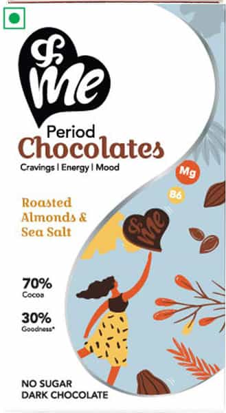 &Me Period Chocolate For Women Wellness With 55% Rich Cocoa Vegan Sugar Free - 48 Gm