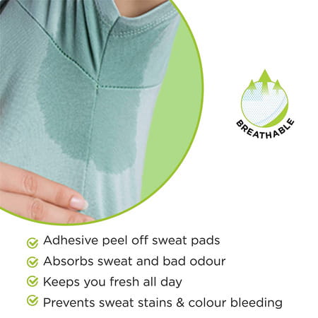 Pee Safe Disposable Underarm Sweat Pads - Straight | Pack Of 2