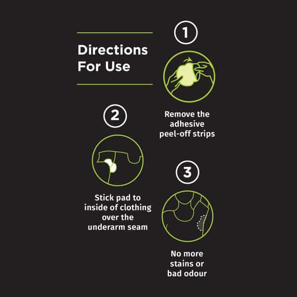 Pee Safe Disposable Underarm Sweat Pads - Straight | Pack Of 2