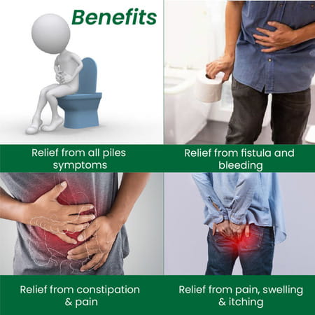 Cipzer Piles Forte 30 Capsules Herbal Remedy For Piles | Hemorrhoid Relief | Reduce Pain & Swelling
