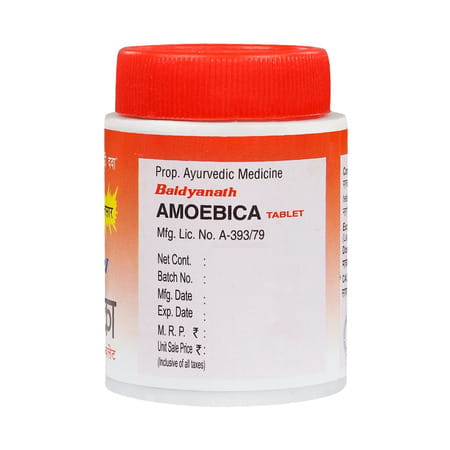 Baidyanath Amoebica Tablet - 25 Tabs | Effective Remedy For Diarrhoea & Inflammatory Bowel