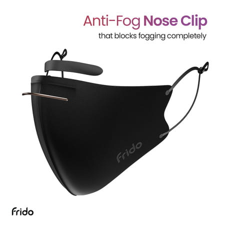 Frido Ultimate Pro Copper Treated Mask|Nose Clip|Ear Loop|Washable|Imported|Large Size (Pack Of 10)