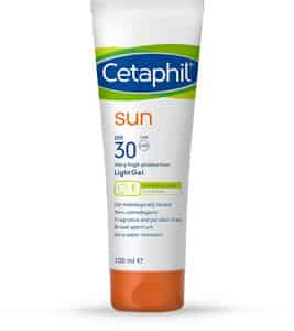 Cetaphil Sun Spf 30 Light Gel | Face & Body Senitive Oily Skin | 100 Ml
