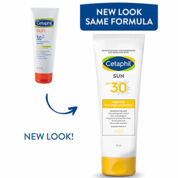 Cetaphil Sun Spf 30 |Very High Protection Light Gel | Dry Sensitive Skin | 100 Ml