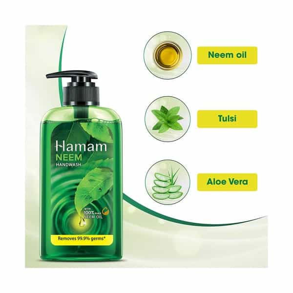 Hamam Neem Tulsi & Aloe Vera Handwash - 190 Ml